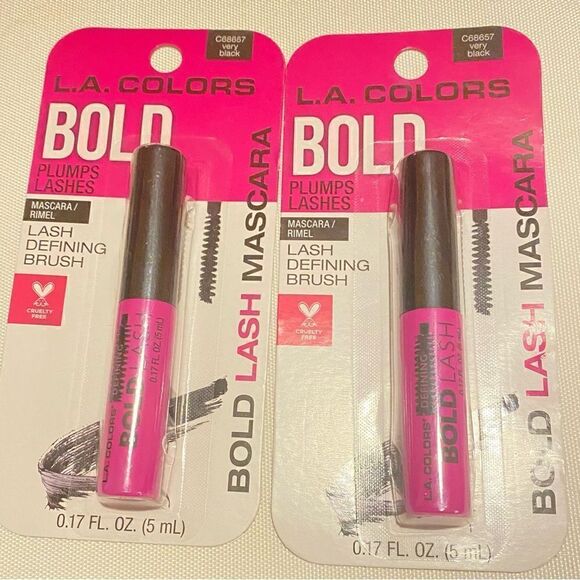 🛍️Set of 2 L.A. Colors Bold  very black lash Defining Brush 0.17FL.OZ.(5mL) 💥 - Picture 3 of 6